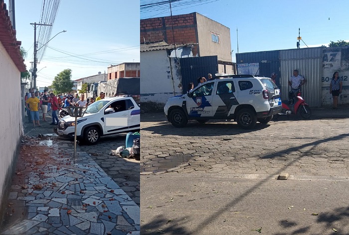 Tentativa de roubo movimenta bairro Aviso. Ao menos um suspeito se deu mal