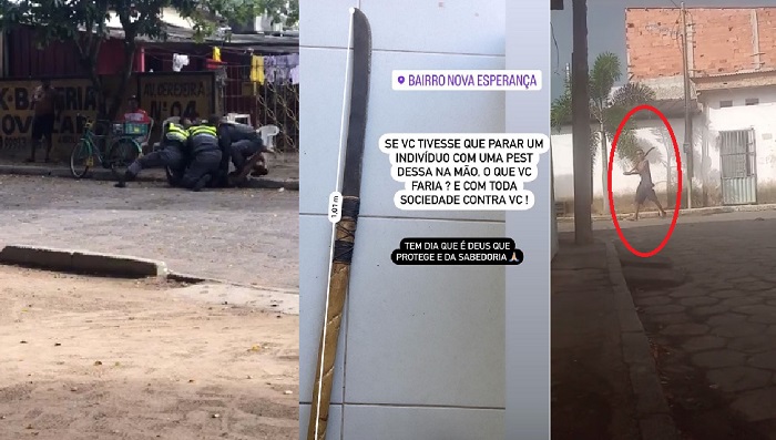 PM desarma indivíduo, e evita o pior no Nova Esperança