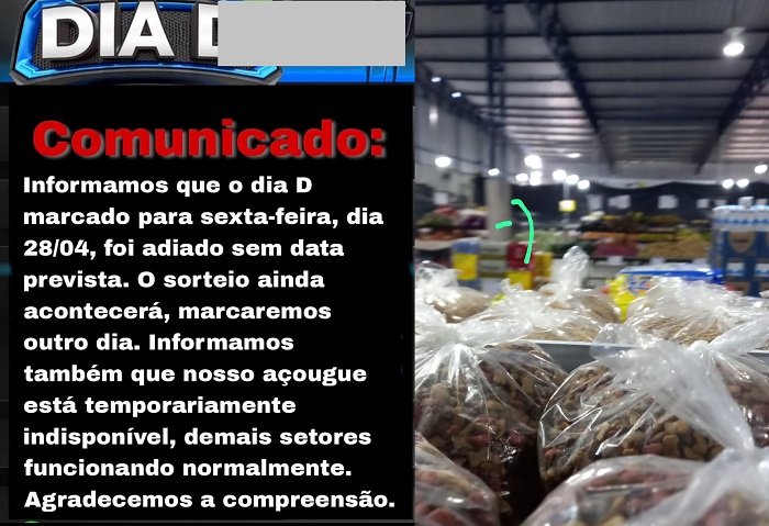 900kg de carne: Açougue de supermercado é interditado após denúncia na Vigilância em Linhares
