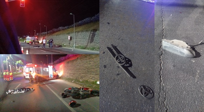 BR-101: Corolla teria causado acidente fatal em Linhares. Condutor fugiu