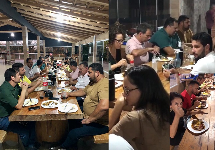 Jantarzão: Prefeito, vereadores e convidados “fazem a festa” com a comida caseira do Recanto Alegre
