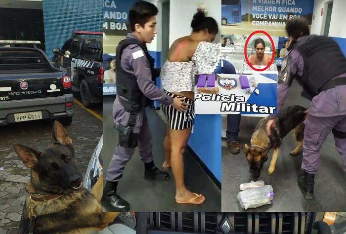 Mulher é presa com muita droga no Terminal Rodoviária da Serra