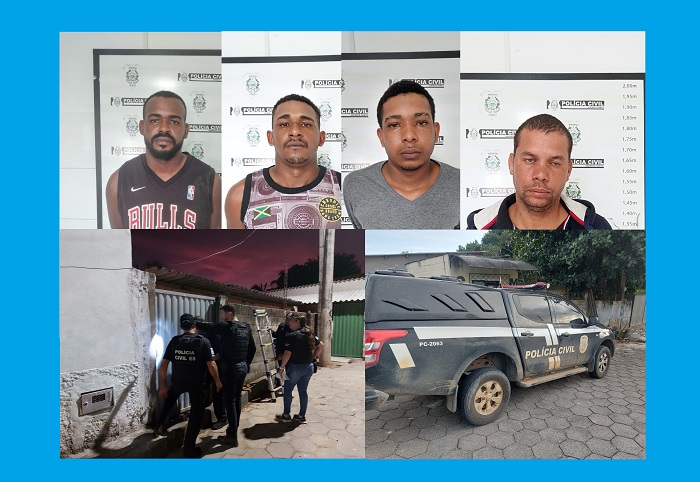 Roubo no Humaitá: 4 suspeitos são presos no Residencial Rio Doce, bairro Aviso