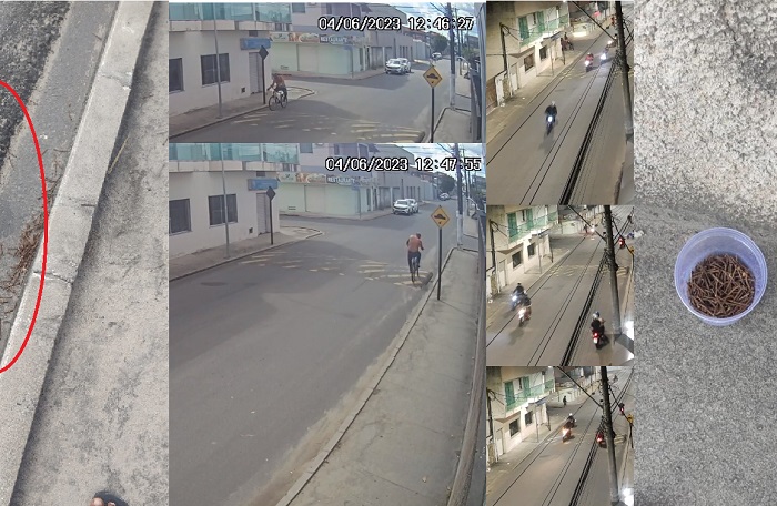 Motociclistas se revoltam com pregos jogados ao lado de quebra-molas em Linhares