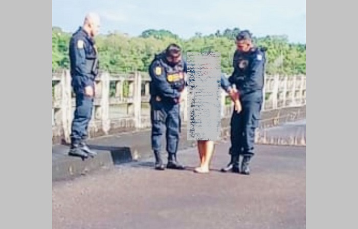 GCMs heróis evitam o pior na antiga Ponte Getúlio Vargas, Linhares