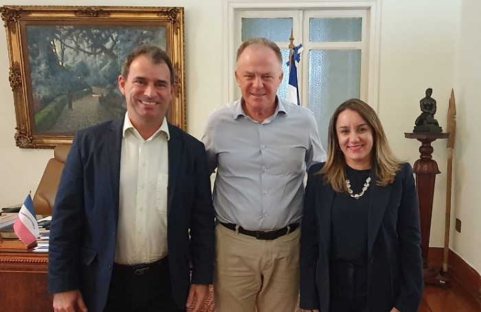 Renato Casagrande e Bruno Marianelli cumprem importante agenda no Palácio Anchieta