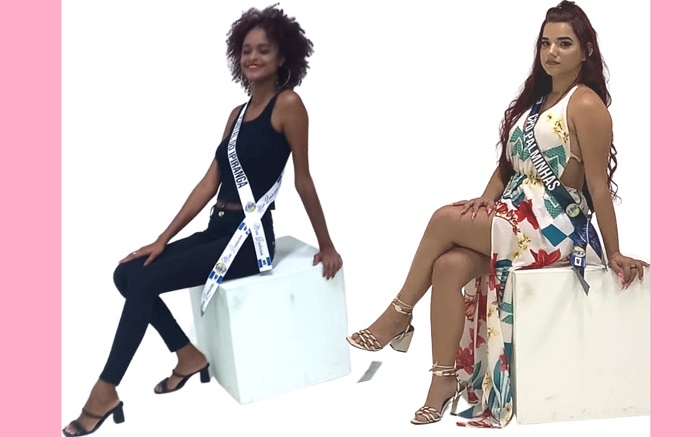 E com vocês, a Jamile e a Ayalla, no Miss Linhares 2023. Uma delas quer ser PRF!