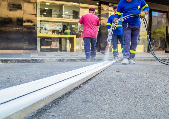 Estacionamento Rotativo: Sinalização no Centro de Linhares é intensificada