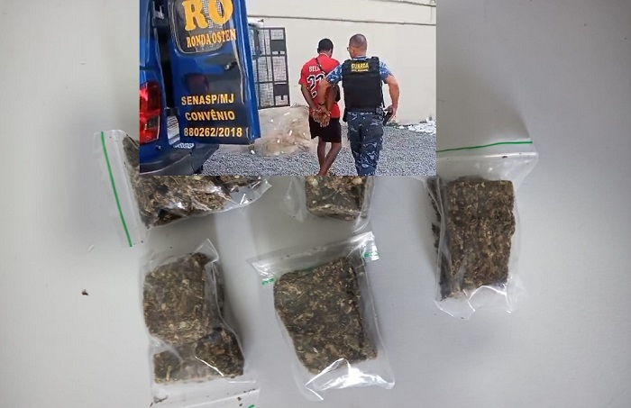 Apreensão de droga e detenção no Centro de Linhares em mais uma ação da GCM