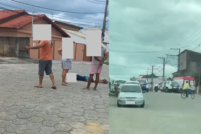 Baleado à luz do dia em Linhares. Samu é chamado