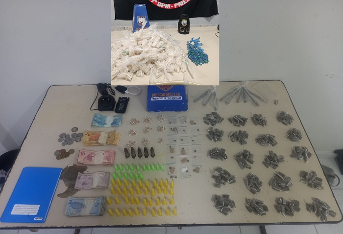 Drogas e dinheiro apreendidos em Vitória e Cariacica. Nenhuma viva alma presa