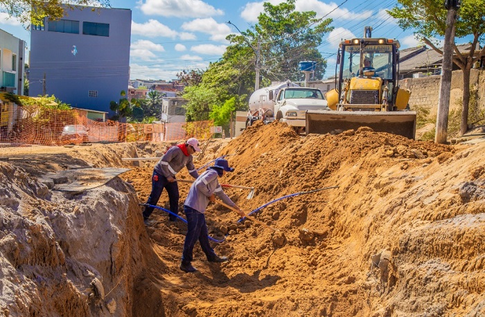 Obras: Mais de 30% da macrodrenagem no bairro Shell já estão concluídos