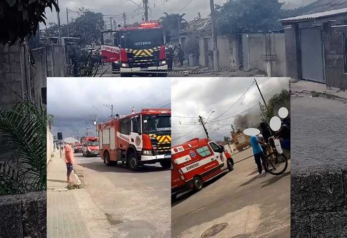 Incêndio em residência no Jocafe 1, bairro Santa Cruz