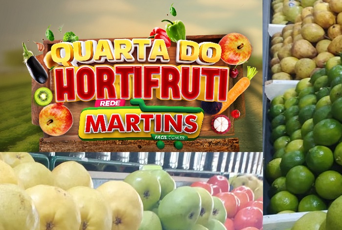 Quarta de hortifrúti no Martinsfácil. Sim, a lista está imperdível!