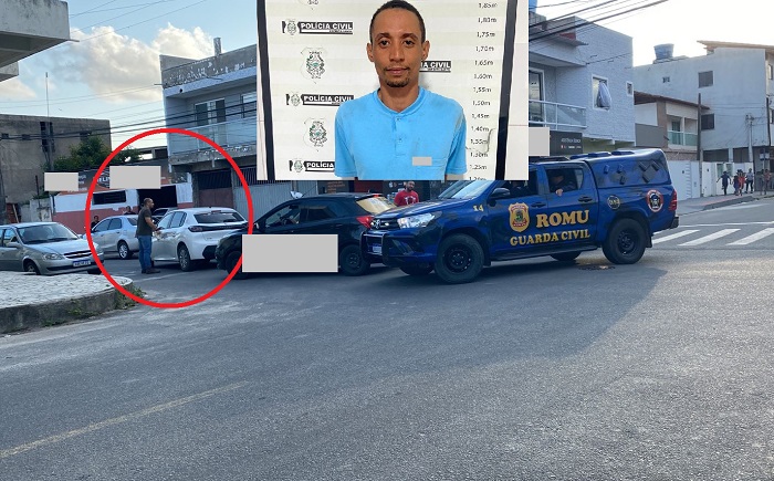 Diguinho é preso em cenas de cinema em Linhares. Até população participou