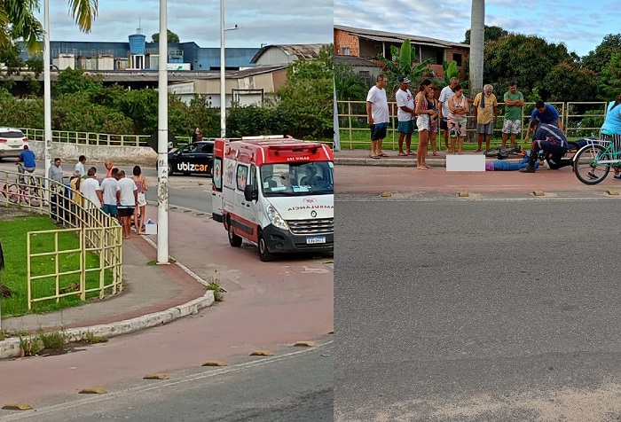 Acidente envolvendo bikes: 2 feridos na “Ponte Nova”. Linhares
