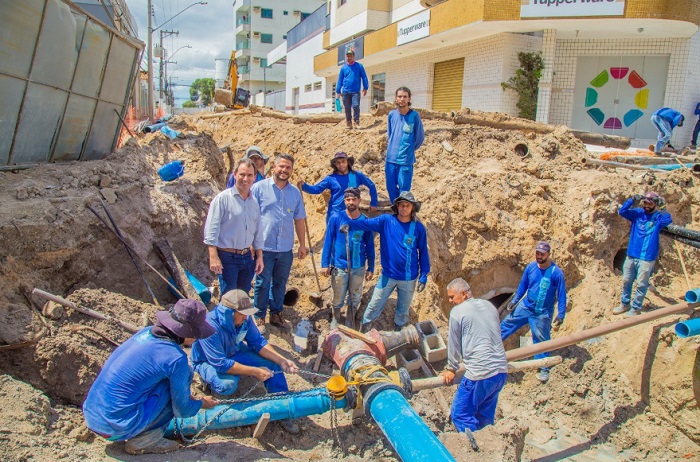 Fim do alagamento: Mais de 70% de obras estão concluídas no Centro de Linhares