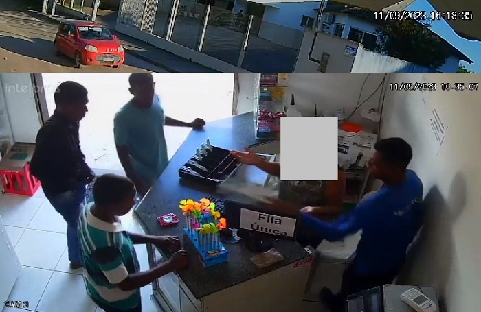 Bando rouba mercearia, peixaria e padaria no Farias. Usam Uno roubado no Movelar, Linhares