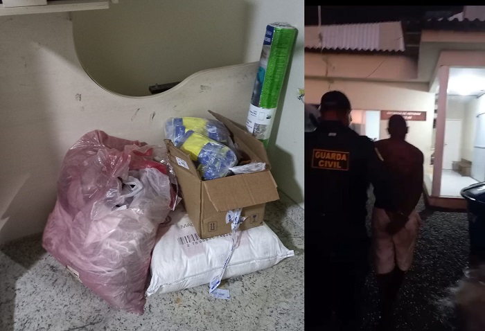 Homens são flagrados em ação de furto no Centro de Linhares