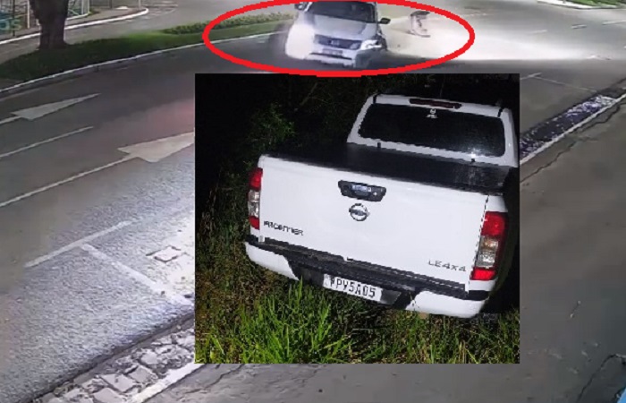 Ladrão trapalhão (e meia-roda) acaba detido, e Nissan Frontier é recuperada em Linhares