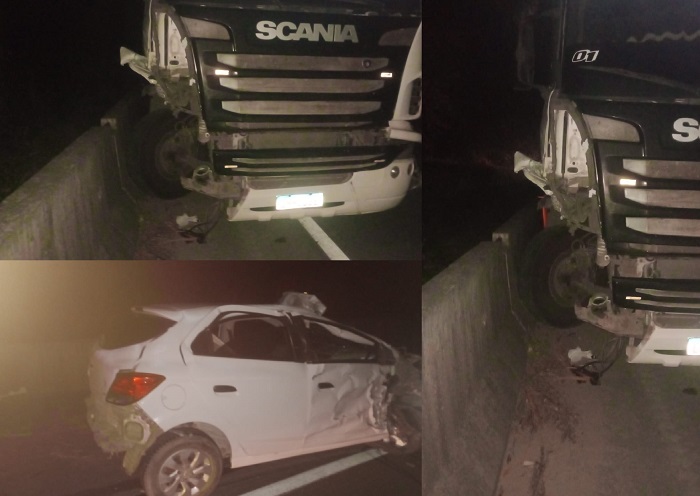 Colisão frontal na BR-101: Um dos motoristas é de Sooretama. “Não tive culpa”, disse ele ao relatar socorro