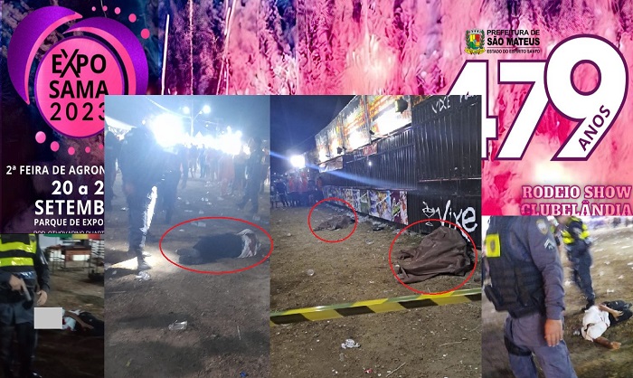 2 mortos e muitos feridos a tiros na ExpoSama, São Mateus