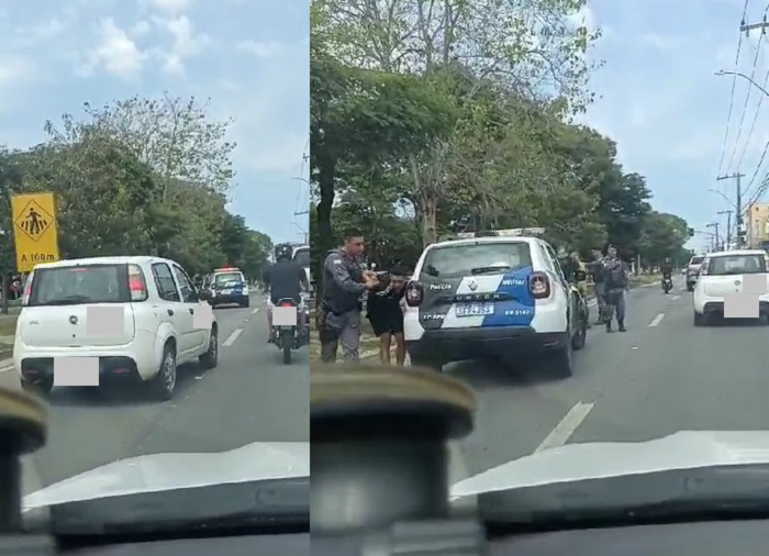 PM prende suspeito evadido do sistema, e cena se deu em plena BR-101, Linhares