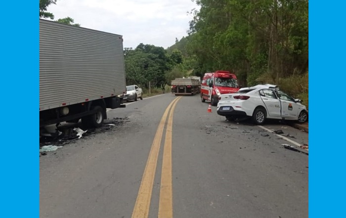 Condutor de Onix da Prefeitura de Colatina morre em acidente e passageira sai ferida na BR-259