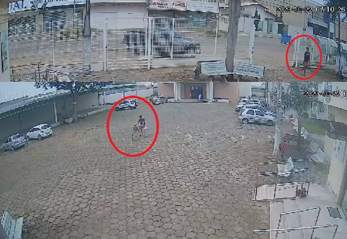 Lalau furta bike de pátio de igreja em Linhares, e foi durante a missa!