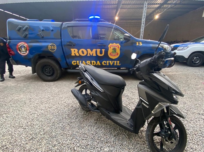 GCM recupera motocicleta roubada e detém suspeito de tentativa de latrocínio
