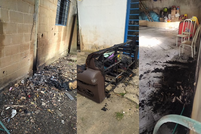 Incêndio destrói parte do Instituto Missão e Fé em Linhares. Ajudem