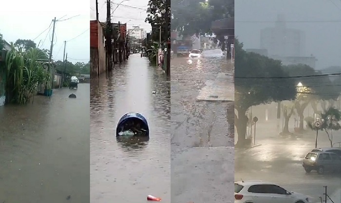 Chuva, vento e alagamento mudam a rotina da última sexta de outubro em Linhares 