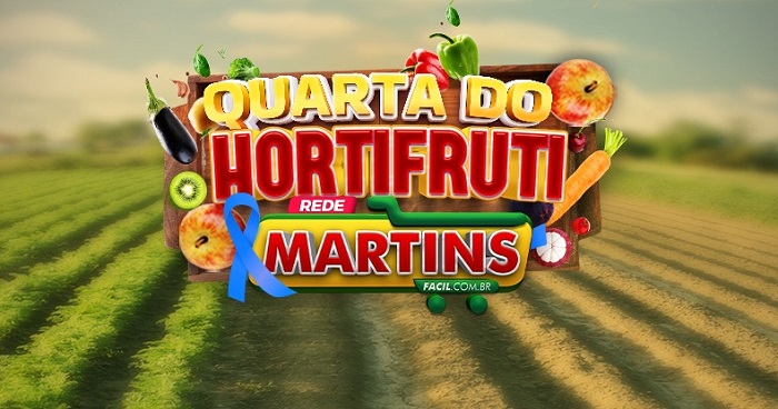 Quarta do Hortifrúti pra você levar saúde para casa, e economizando no Martinsfácil