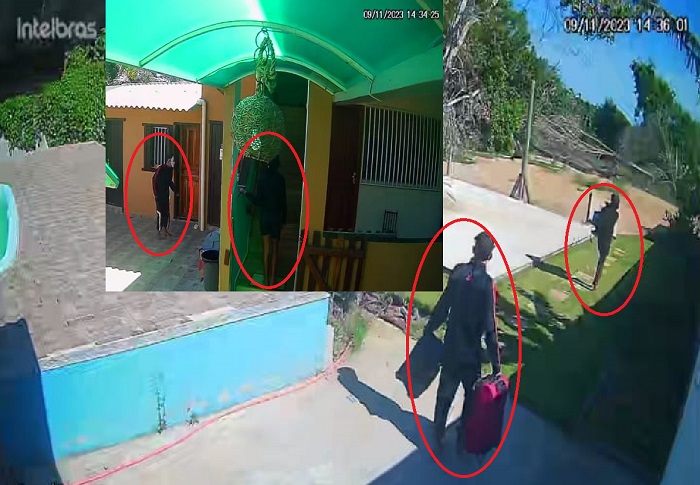 Casal faz a limpa em pousada de Regência, e em plena luz do dia