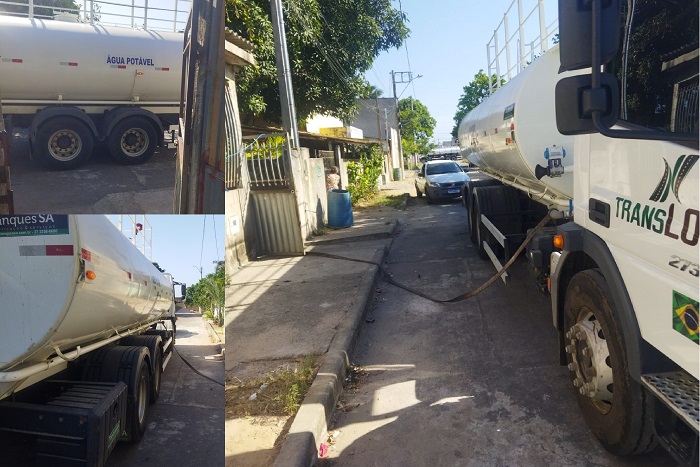 Água! Carros-pipa aliviam a situação em Linhares. Saae explica