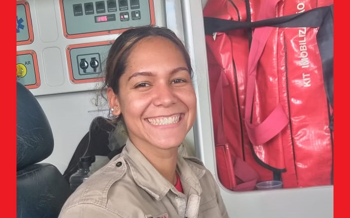 Ela encarou incêndio de grande proporção já na 1ª ação como Bombeiro Militar no ES