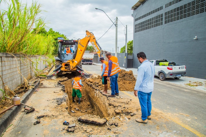Água: Força-tarefa do Saae em Linhares para retomar abastecimento no bairro Planalto e região
