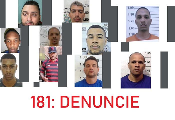 Lista (e fotos) dos 10 criminosos mais procurados do ES