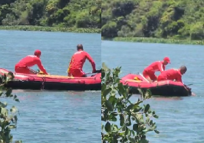 Tristeza na despedida de vítima que se afogou na Lagoa do Interlagos, Linhares