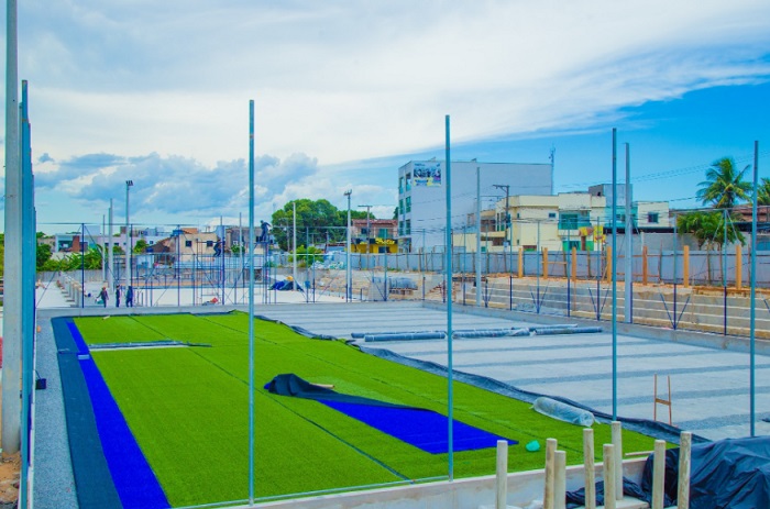 E seguem as obras do Complexo Esportivo e Cultural do Palmital