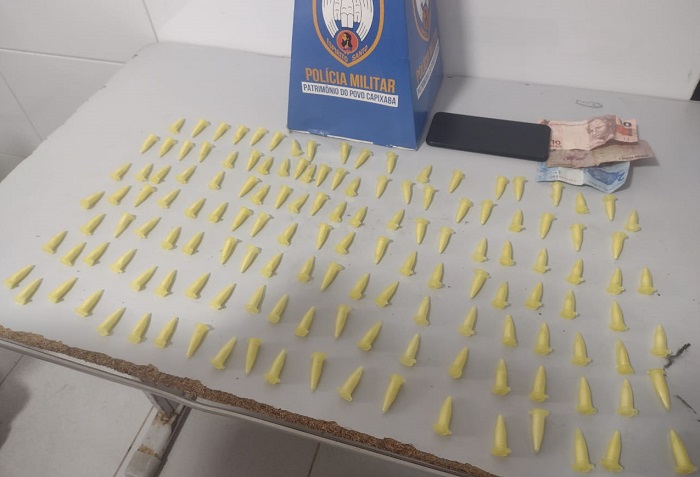 Evadido da PRL é flagrado com 140 pinos de cocaína, e ainda deu nome falso ao G.A. da 3ª Cia