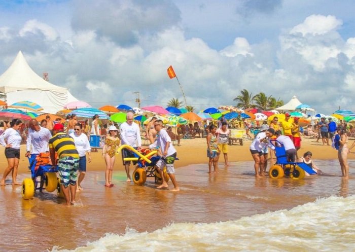 Hoje: Sábado com Projeto Praia Acessível no Pontal do Ipiranga