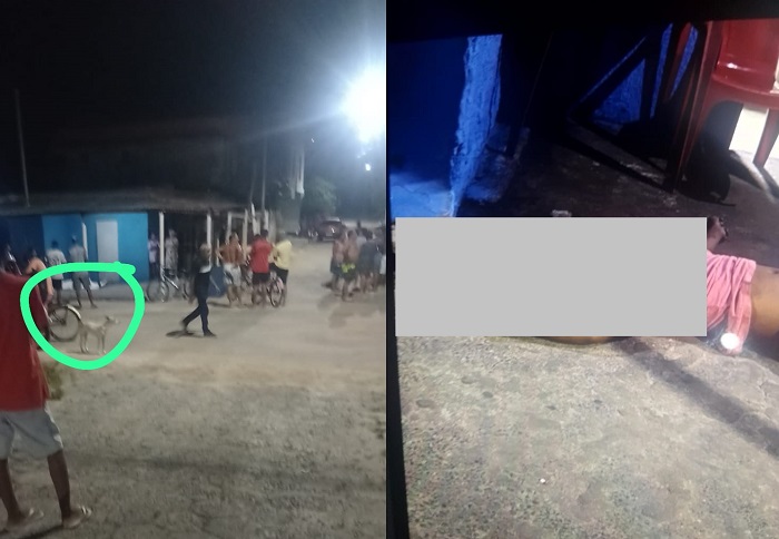 Jhonatan morto a tiros no Santa Cruz, Linhares. Tia da vítima se desespera