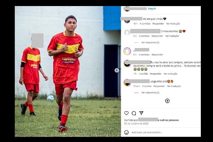 David jogaria hoje, mas foi assassinado na noite anterior. “Temos que jogar daqui a pouco”