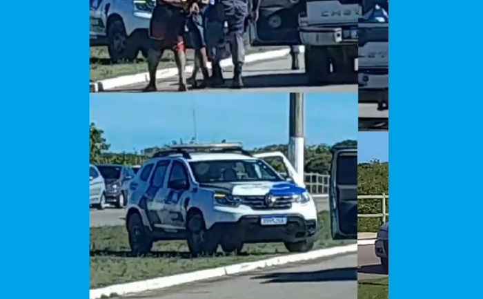 Pontal: Suspeitos de furto de veículo detidos pela PM. “Que dó”, diz mulher sobre dinâmica da abordagem