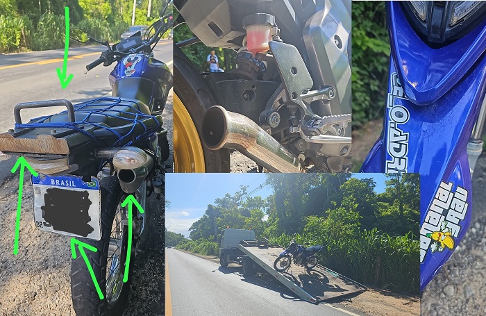 Operação kadron ES-248, Olaria, Linhares: Teve multa e guincho