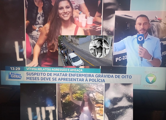 Preso ex- de enfermeira grávida assassinada no ES. Ele era pai do bebê e foi preso em Viana