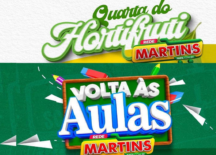 Hoje tem: Papelaria e Quarta do Hortifrúti no Martinsfácil