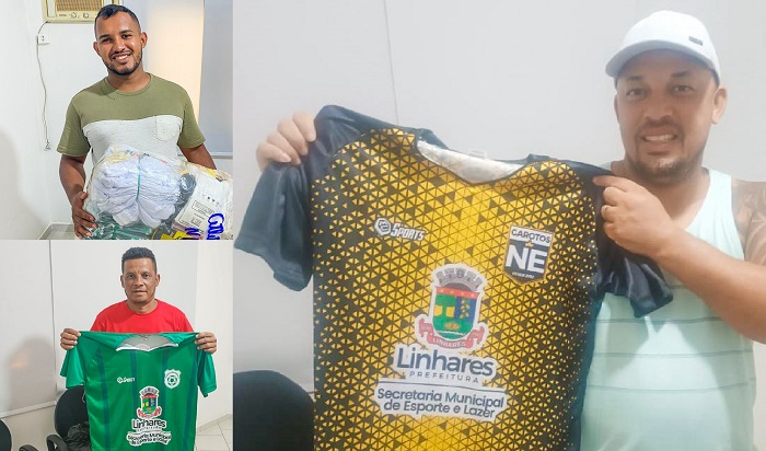 15 equipes vencedoras de futebol amador recebem uniforme da Prefeitura de Linhares