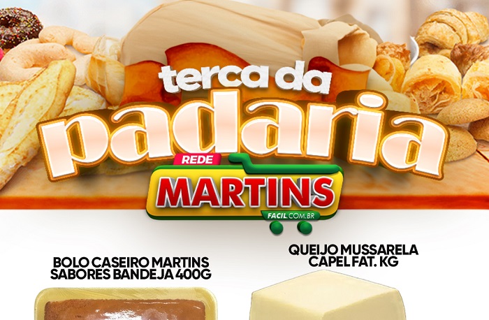 Padaria econômica e deliciosa? Só a do Martinsfácil, no terçou
